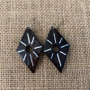 Coconut shell earrings